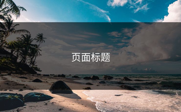页面标题
